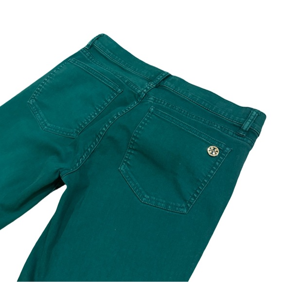 Tory Burch Super Skinny Jeans Malachite Green - Size 30 - Picture 5 of 7